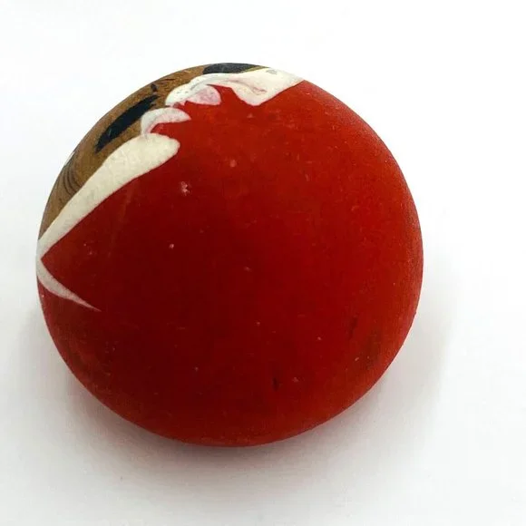 Japanese Daruma Kokeshi Doll Hand Painted Wooden Set of 6 Red - Picture 8 of 14